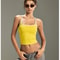 Womens Color Block Backless Yoga Tank Top With Built In Support 2