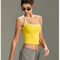 Womens Color Block Backless Yoga Tank Top With Built In Support 3