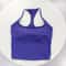 Womens Color Block Backless Yoga Tank Top With Built In Support 7