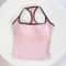 Womens Color Block Backless Yoga Tank Top With Built In Support 11