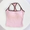 Womens Color Block Backless Yoga Tank Top With Built In Support 11