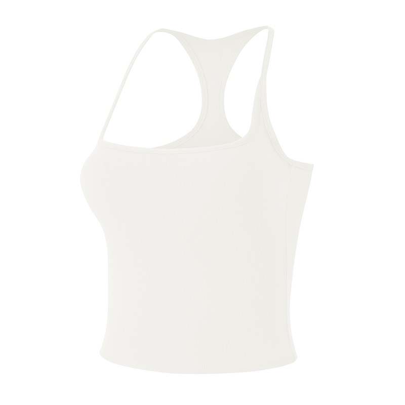 Womens Color Block Backless Yoga Tank Top With Built In Support 13