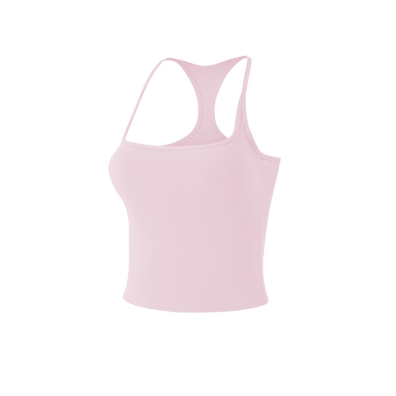 Womens Color Block Backless Yoga Tank Top With Built In Support 14
