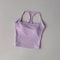 Women's Racerback Sports Bra, Shockproof Yoga Top with Naked Feel, Color Block Workout Bralette for Pilates & Gym