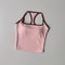 Women's Racerback Sports Bra, Shockproof Yoga Top with Naked Feel, Color Block Workout Bralette for Pilates & Gym