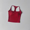 Women's Racerback Sports Bra, Shockproof Yoga Top with Naked Feel, Color Block Workout Bralette for Pilates & Gym