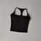 Women's Racerback Sports Bra, Shockproof Yoga Top with Naked Feel, Color Block Workout Bralette for Pilates & Gym