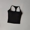 Women's Racerback Sports Bra, Shockproof Yoga Top with Naked Feel, Color Block Workout Bralette for Pilates & Gym