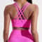 Womens Padded Cross Back Sports Bra Comfortable Support Fit For Yoga Gym Active Training 1