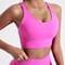 Womens Padded Cross Back Sports Bra Comfortable Support Fit For Yoga Gym Active Training 2