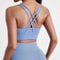 Womens Padded Cross Back Sports Bra Comfortable Support Fit For Yoga Gym Active Training 8