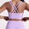 Womens Padded Cross Back Sports Bra Comfortable Support Fit For Yoga Gym Active Training 16