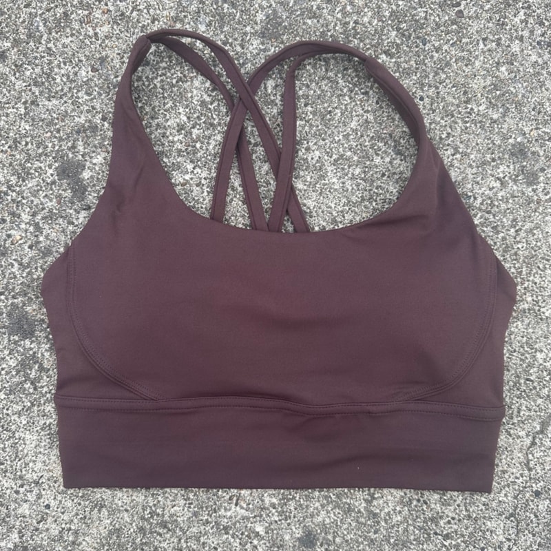Womens Padded Cross Back Sports Bra Comfortable Support Fit For Yoga Gym Active Training 17