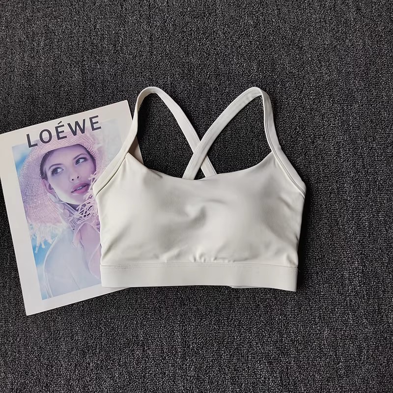 High Support Women's Crisscross Racerback Sports Bra for Yoga & Fitness