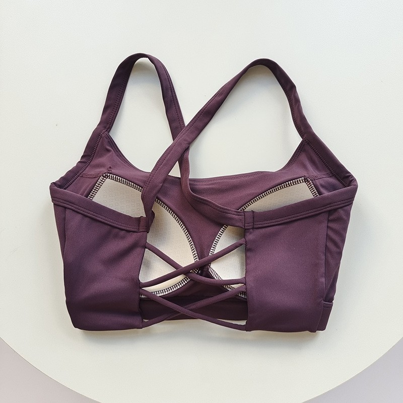 High Support Women's Crisscross Racerback Sports Bra for Yoga & Fitness