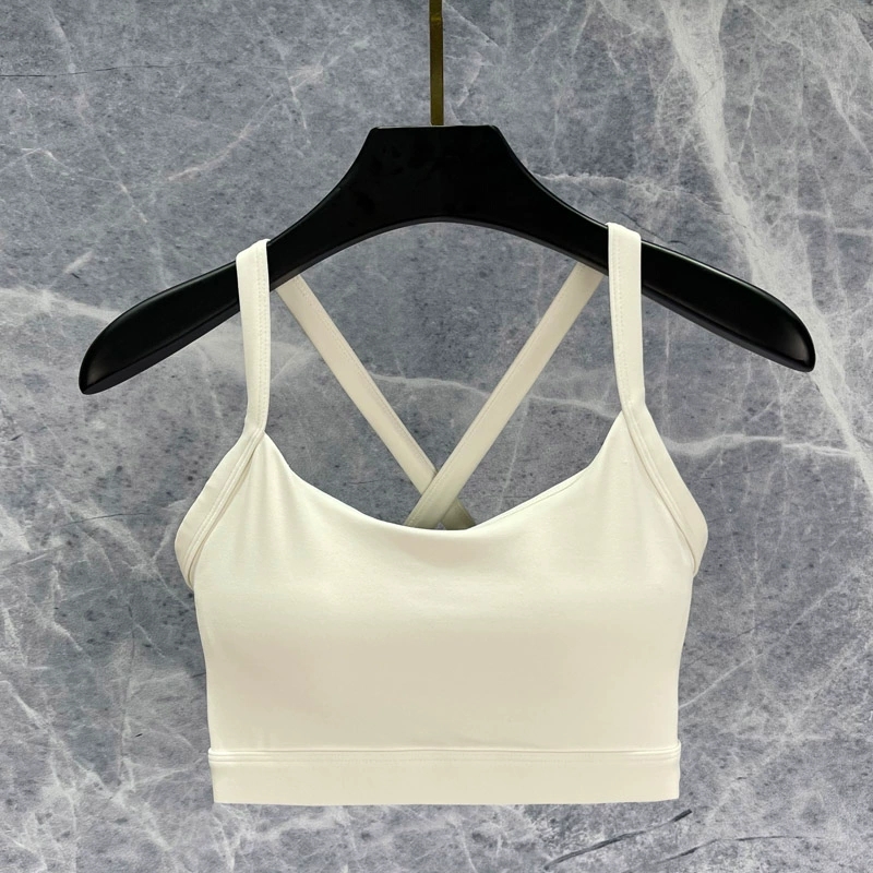 High Support Women's Crisscross Racerback Sports Bra for Yoga & Fitness