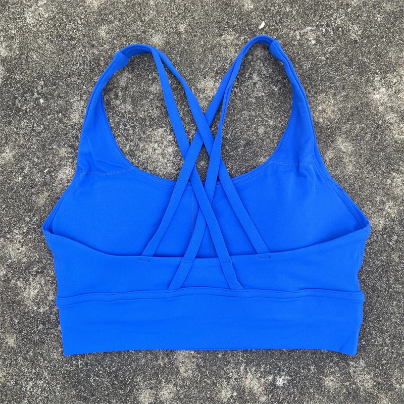 High Support Womens Gym & Yoga Sports Bra with Cross Back Straps