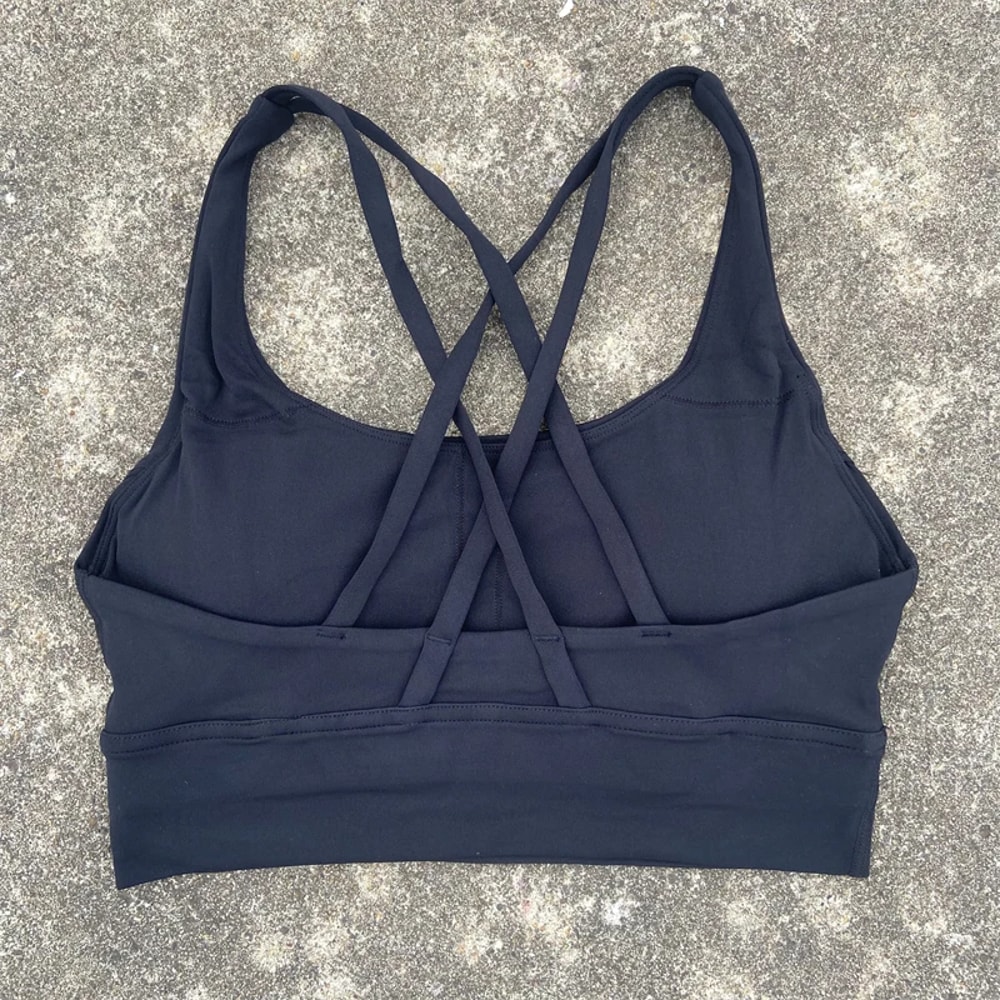 High Support Womens Gym & Yoga Sports Bra with Cross Back Straps