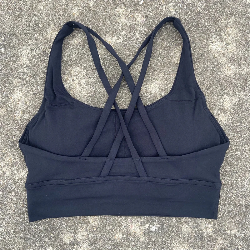 High Support Womens Gym & Yoga Sports Bra with Cross Back Straps