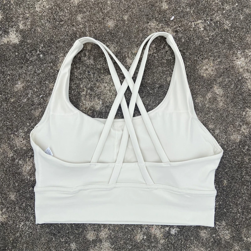 High Support Womens Gym & Yoga Sports Bra with Cross Back Straps
