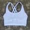 High Support Womens Gym & Yoga Sports Bra with Cross Back Straps