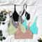 Seamless Wireless Bralette Crop Top U Back Ribbed Comfort Bra 0