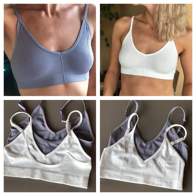 Seamless Wireless Bralette Crop Top U Back Ribbed Comfort Bra 4