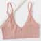 Seamless Wireless Bralette Crop Top U Back Ribbed Comfort Bra 8