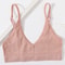Seamless Wireless Bralette Crop Top U Back Ribbed Comfort Bra 8