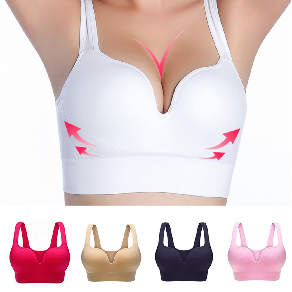 Seamless Push Up Comfort Bra Wireless Seamless Lingerie Vest 0