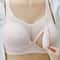 Aura Front Button Maternity Nursing Bra – Wireless Gathered Support & Comfort for Breastfeeding