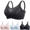 Aura Front Button Maternity Nursing Bra – Wireless Gathered Support & Comfort for Breastfeeding