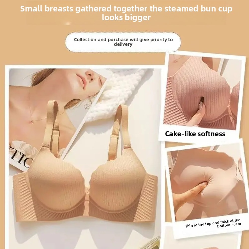Ultra Lift 6CM Padded Push Up Bra for Small Chest Wireless Comfortable Lingerie