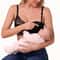 Maternity To Nursing Lace Trim Ribbed Bra Easy Clip Down 4