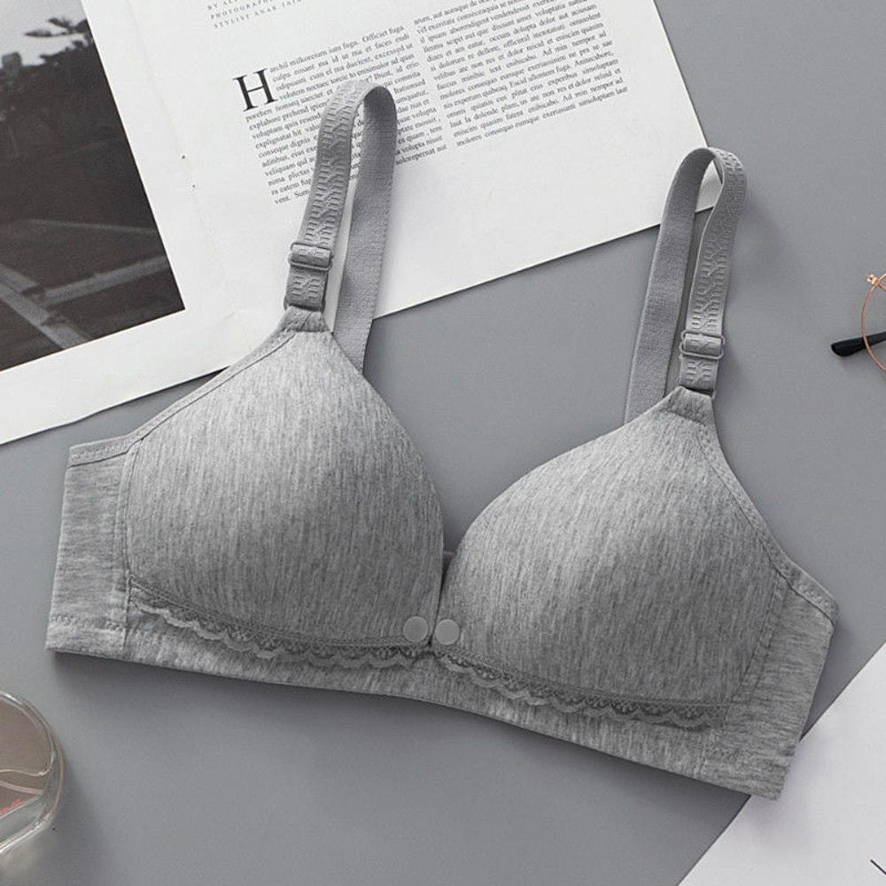 AuraLift Front Buckle Anti Sagging Maternity Nursing Bra For Postpartum Breastfeeding Support
