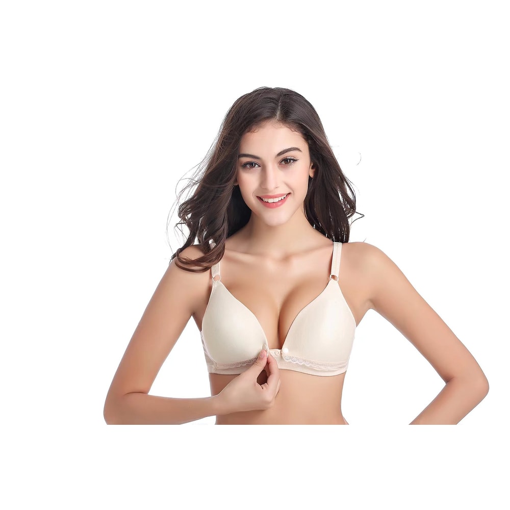 AuraLift Front Buckle Anti Sagging Maternity Nursing Bra For Postpartum Breastfeeding Support