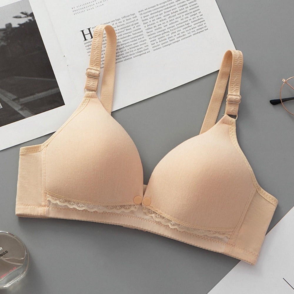 AuraLift Front Buckle Anti Sagging Maternity Nursing Bra For Postpartum Breastfeeding Support