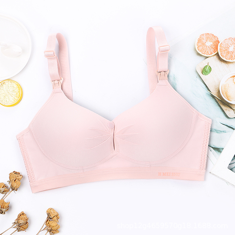 Seamless Front Open Nursing Bra: Wireless Comfort for Pregnant and Breastfeeding Moms