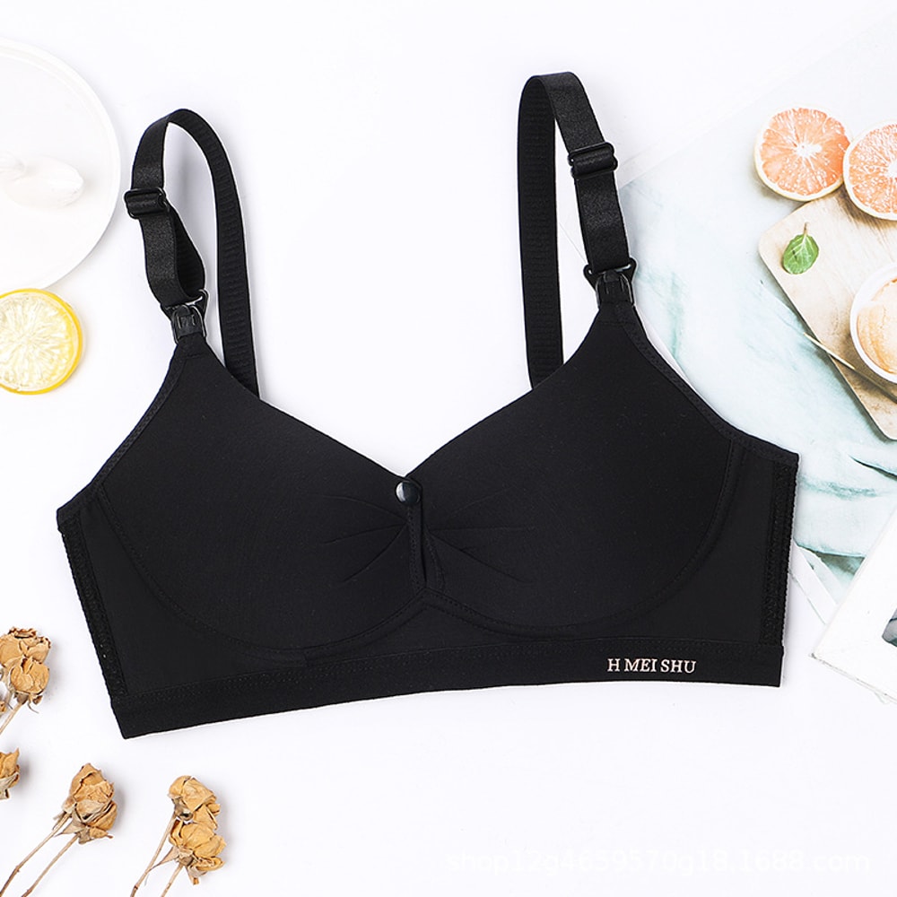 Seamless Front Open Nursing Bra: Wireless Comfort for Pregnant and Breastfeeding Moms