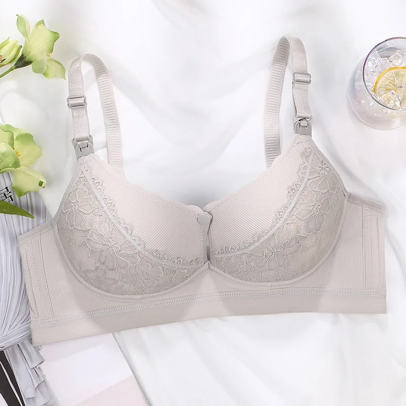 Aura Comfort Wireless Nursing Bra Anti Sagging Cotton Breastfeeding Bra for Pregnancy and Postpartum