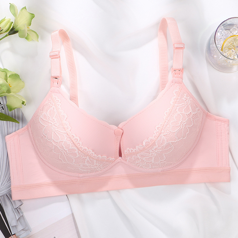 Aura Comfort Wireless Nursing Bra Anti Sagging Cotton Breastfeeding Bra for Pregnancy and Postpartum
