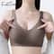 FallSweet Plus Size Wireless Push Up Bra Seamless Breathable Comfort Bralette 0
