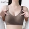 FallSweet Plus Size Wireless Push Up Bra Seamless Breathable Comfort Bralette 0
