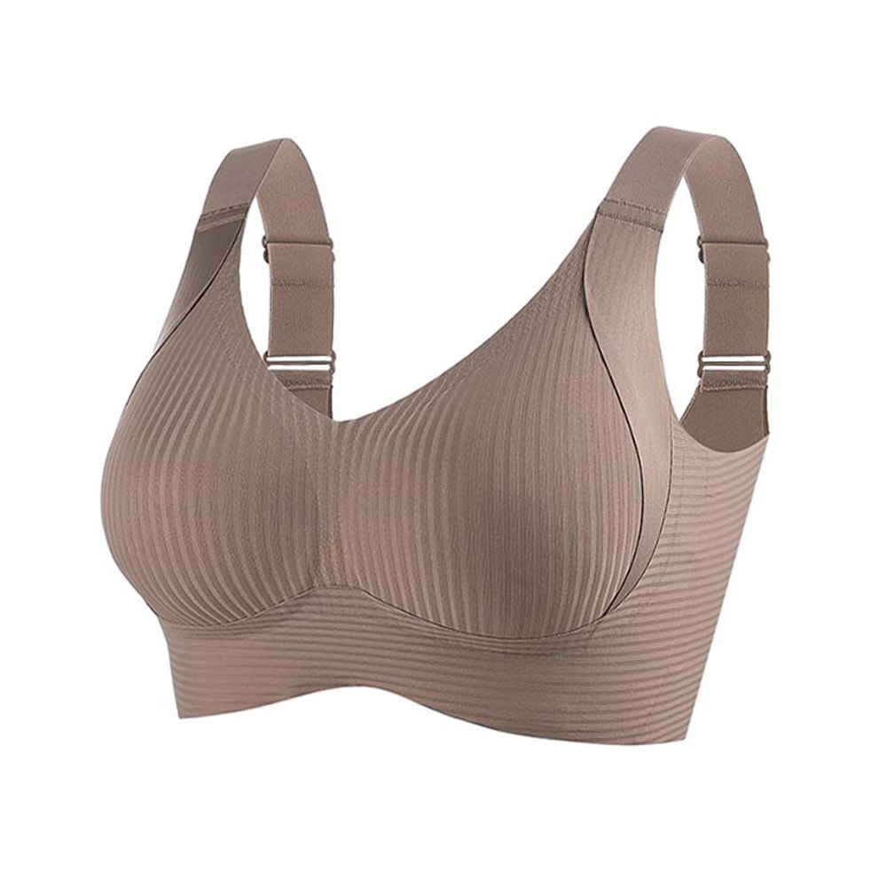 FallSweet Plus Size Wireless Push Up Bra Seamless Breathable Comfort Bralette 5