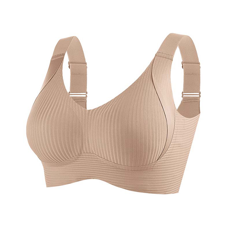 FallSweet Plus Size Wireless Push Up Bra Seamless Breathable Comfort Bralette 6