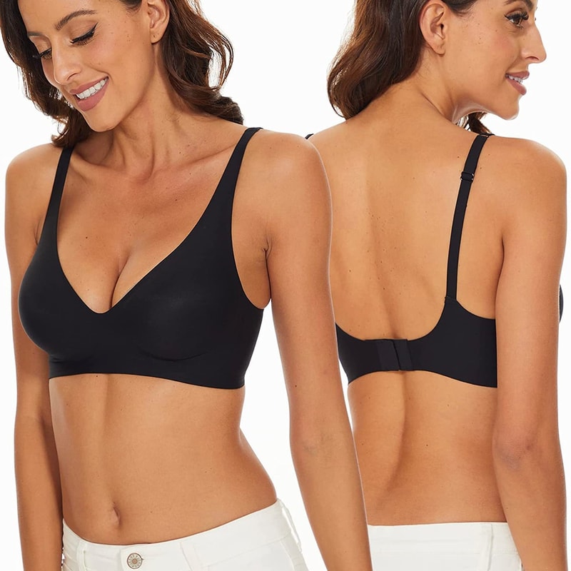 ComfortFlex Wireless PushUp Bra Seamless Adjustable Bralette For Women 0