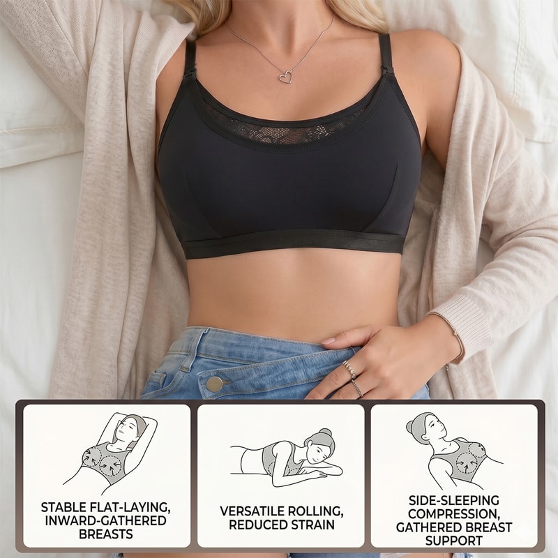 ComfortFit Dual Nursing Hands Free Breastfeeding Pumping Bra 5