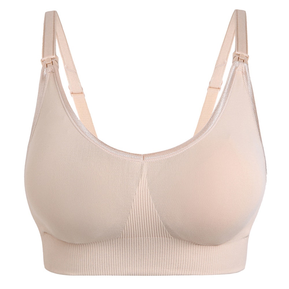 Everyday Comfort Front Clip Maternity Nursing Bra Seamless Wire Free Nursing Bra Support 2