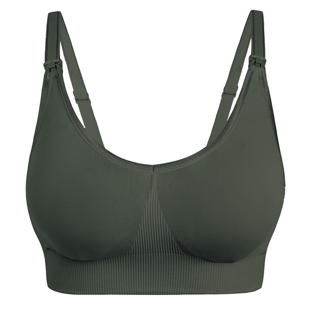 Everyday Comfort Front Clip Maternity Nursing Bra Seamless Wire Free Nursing Bra Support 5