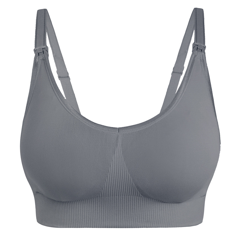 Everyday Comfort Front Clip Maternity Nursing Bra Seamless Wire Free Nursing Bra Support 8